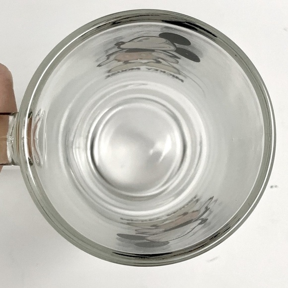 C🌺 VINTAGE DISNEY 80’s MICKEY MOUSE DRINKING CLEAR GLASS BEER PINT CUP MUG EUC - Picture 6 of 12
